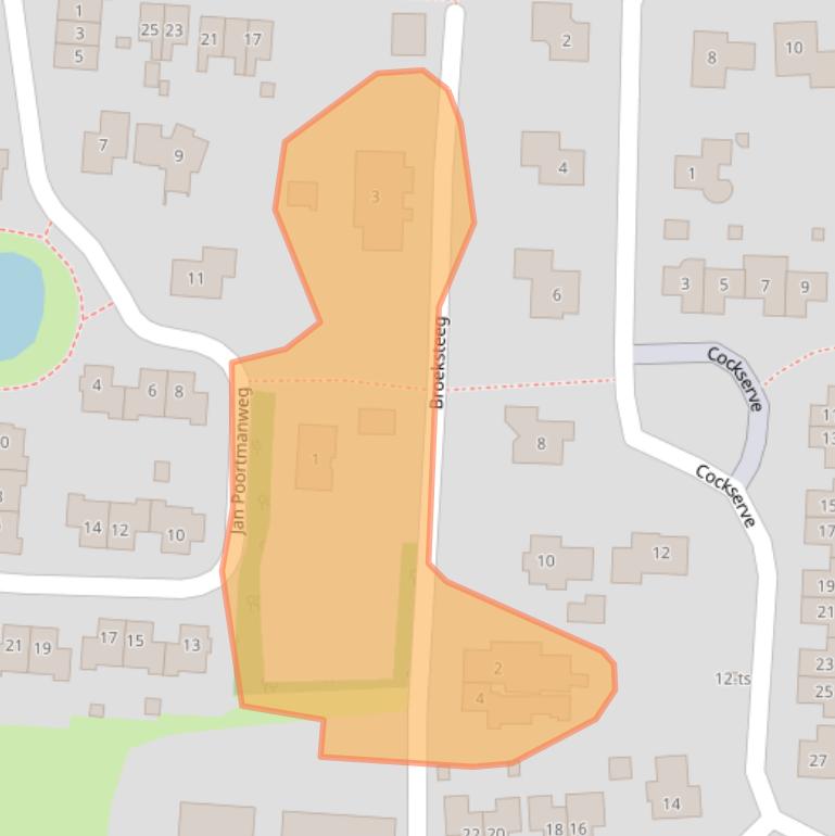 Kaart van postcodegebied 7957BZ.