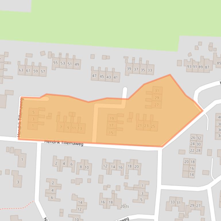 Kaart van postcodegebied 7957CA.