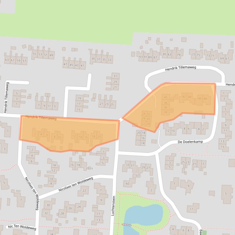 Kaart van postcodegebied 7957CL.