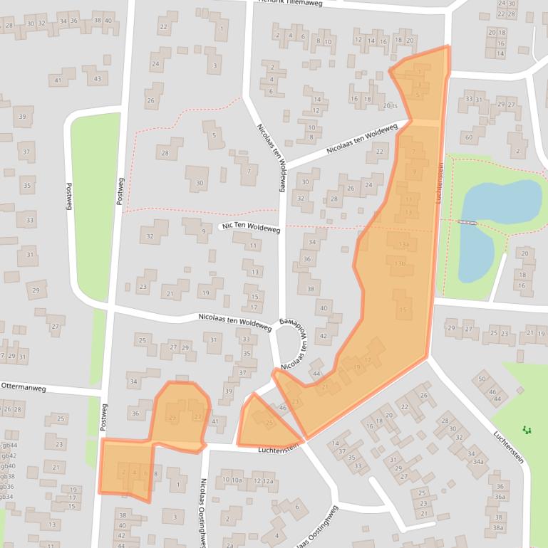 Kaart van postcodegebied 7957CS.