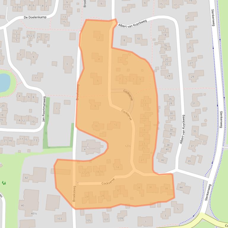 Kaart van postcodegebied 7957DE.