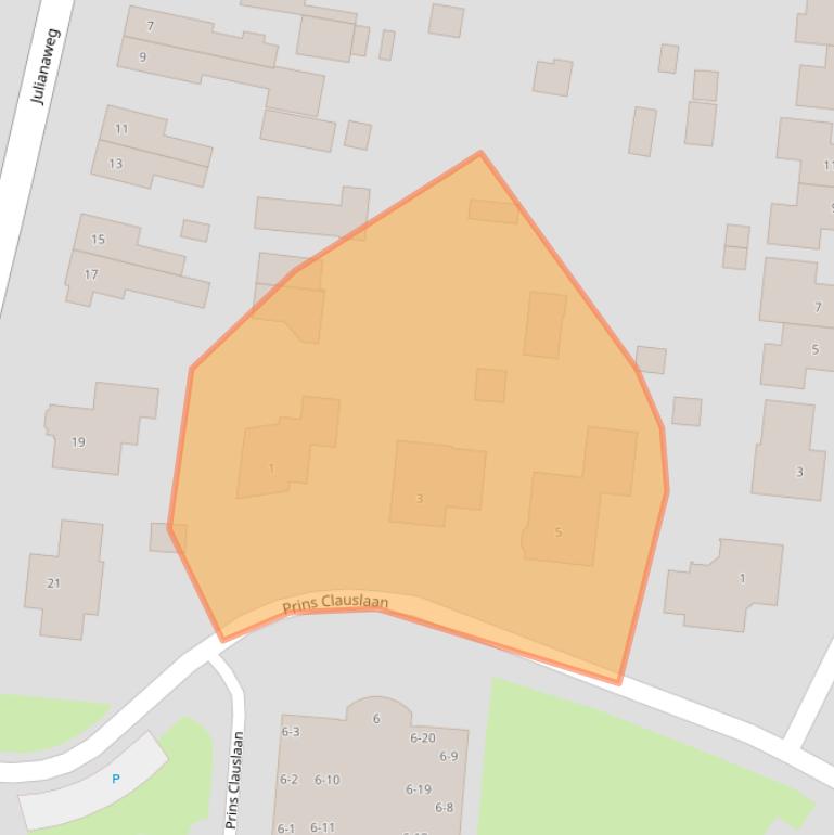 Kaart van postcodegebied 7957EC.