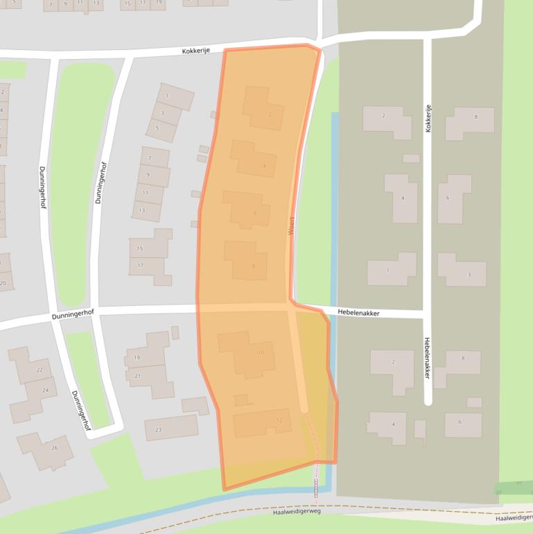 Kaart van postcodegebied 7957EP.