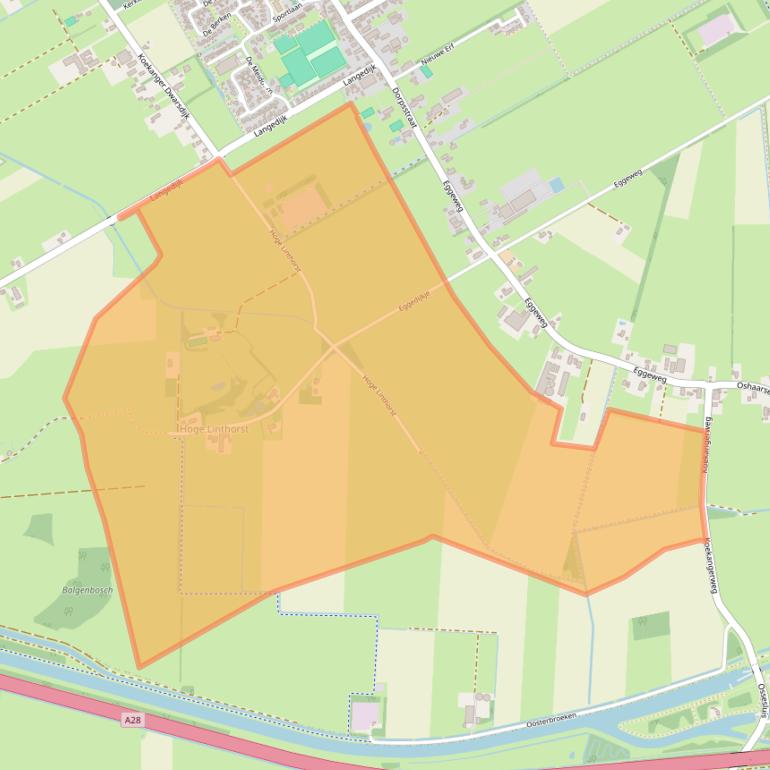 Kaart van postcodegebied 7958NZ.