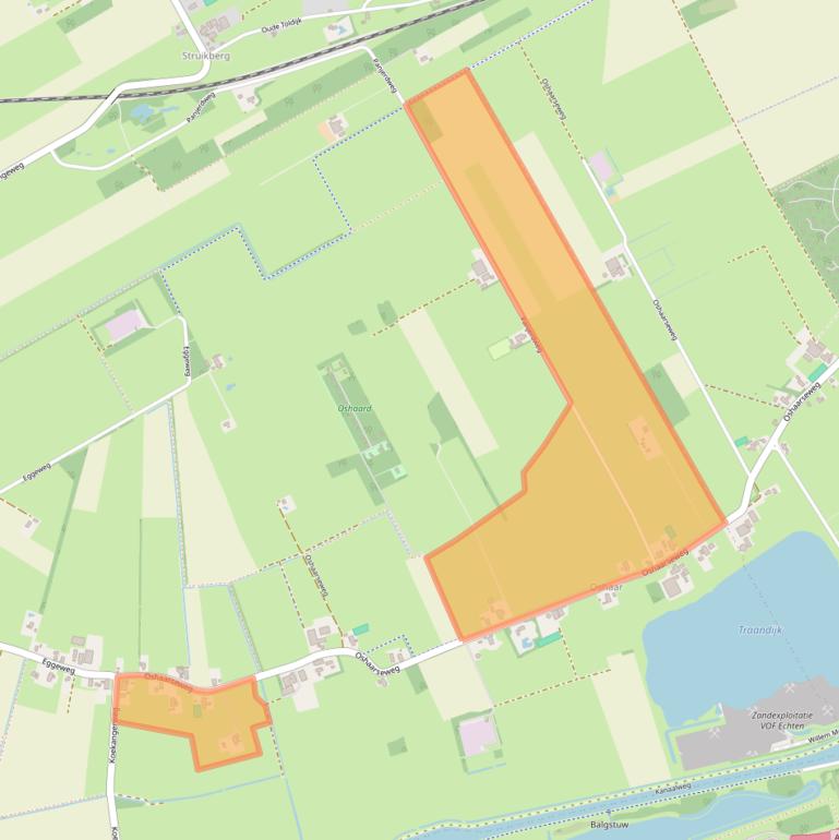 Kaart van postcodegebied 7958PR.