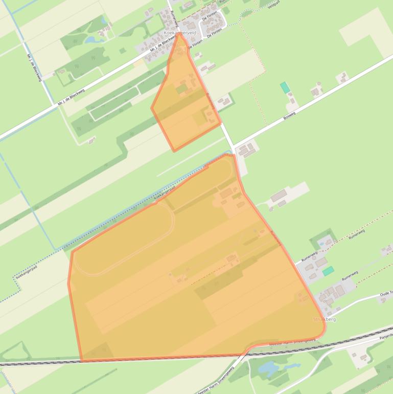 Kaart van postcodegebied 7958RA.