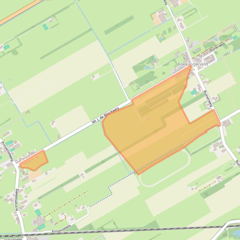 Kaart van postcodegebied 7958RG.