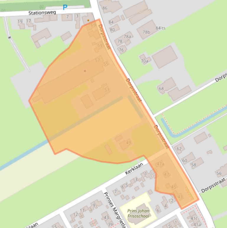 Kaart van postcodegebied 7958RM.