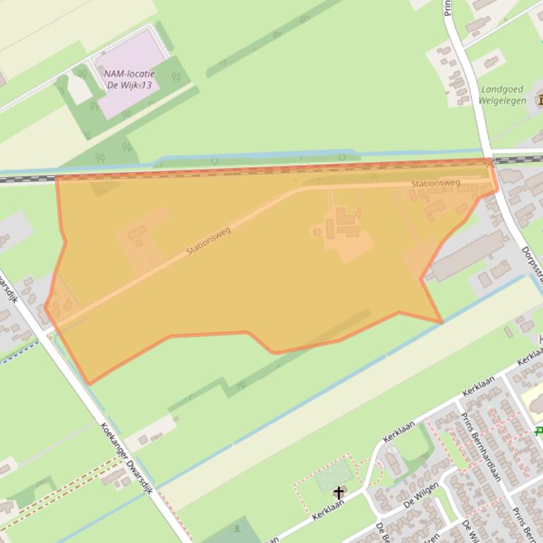 Kaart van postcodegebied 7958RX.