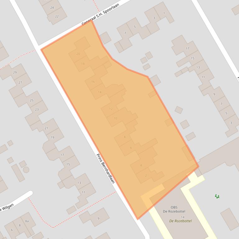 Kaart van postcodegebied 7958SH.