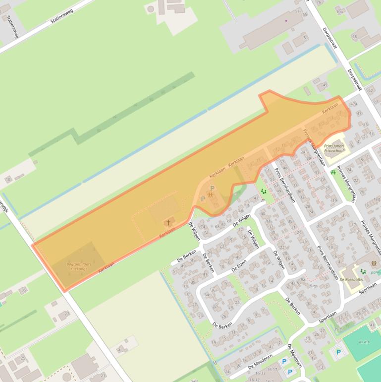 Kaart van postcodegebied 7958SN.