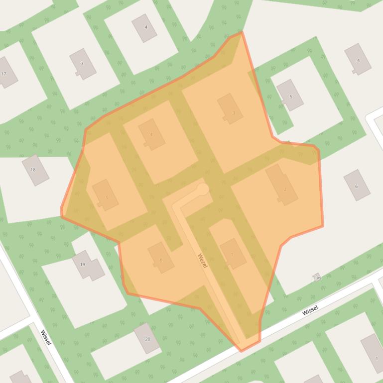 Kaart van postcodegebied 7958TD.