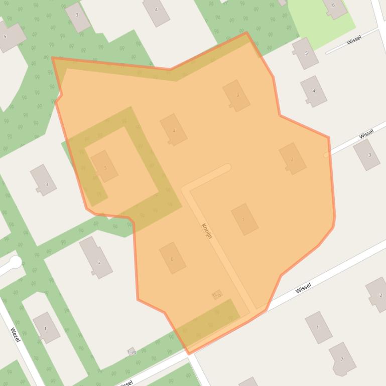 Kaart van postcodegebied 7958TG.