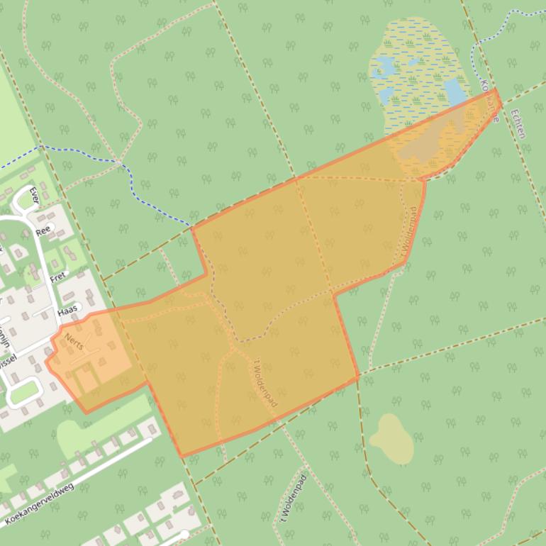 Kaart van postcodegebied 7958TH.