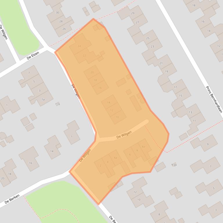 Kaart van postcodegebied 7958VG.