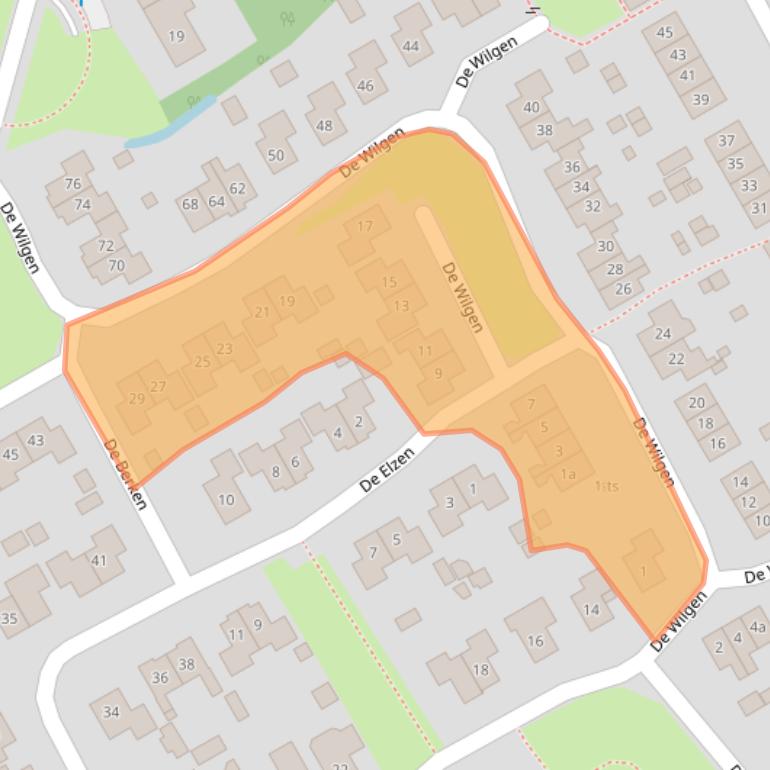 Kaart van postcodegebied 7958VH.