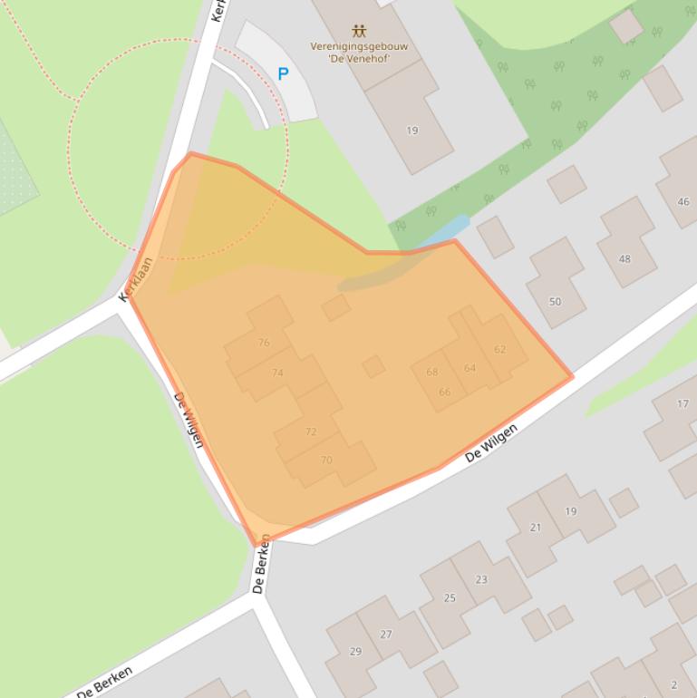 Kaart van postcodegebied 7958VK.