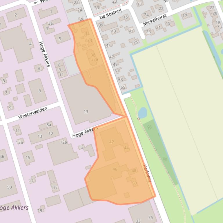 Kaart van postcodegebied 7961AD.