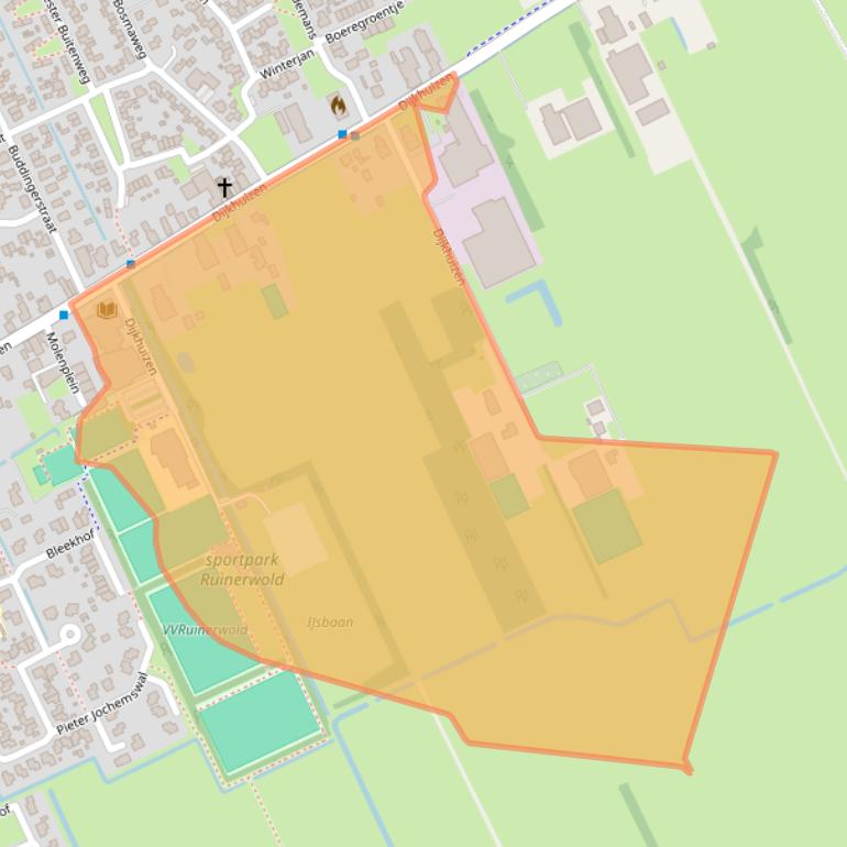 Kaart van postcodegebied 7961AM.