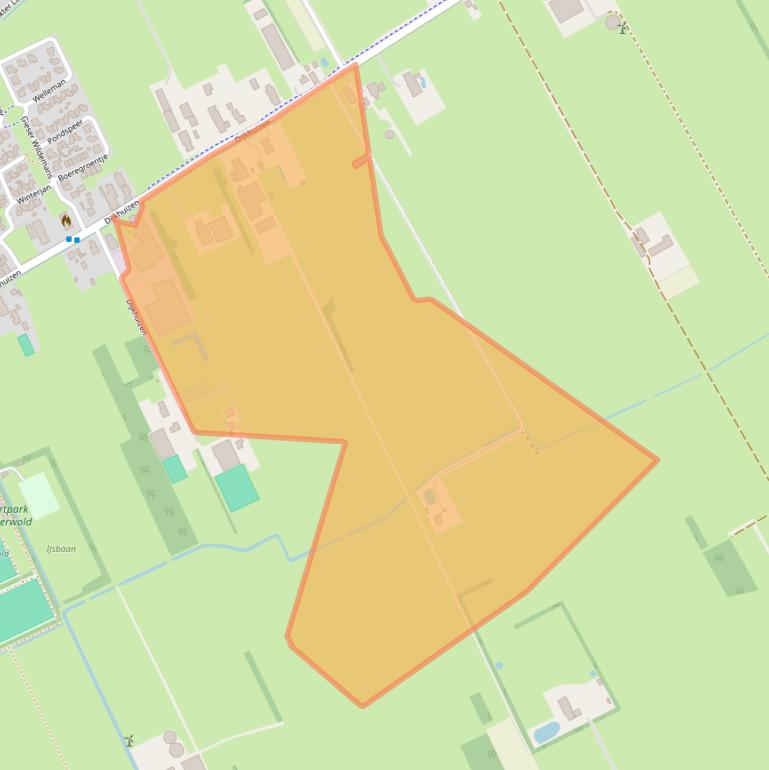 Kaart van postcodegebied 7961AN.