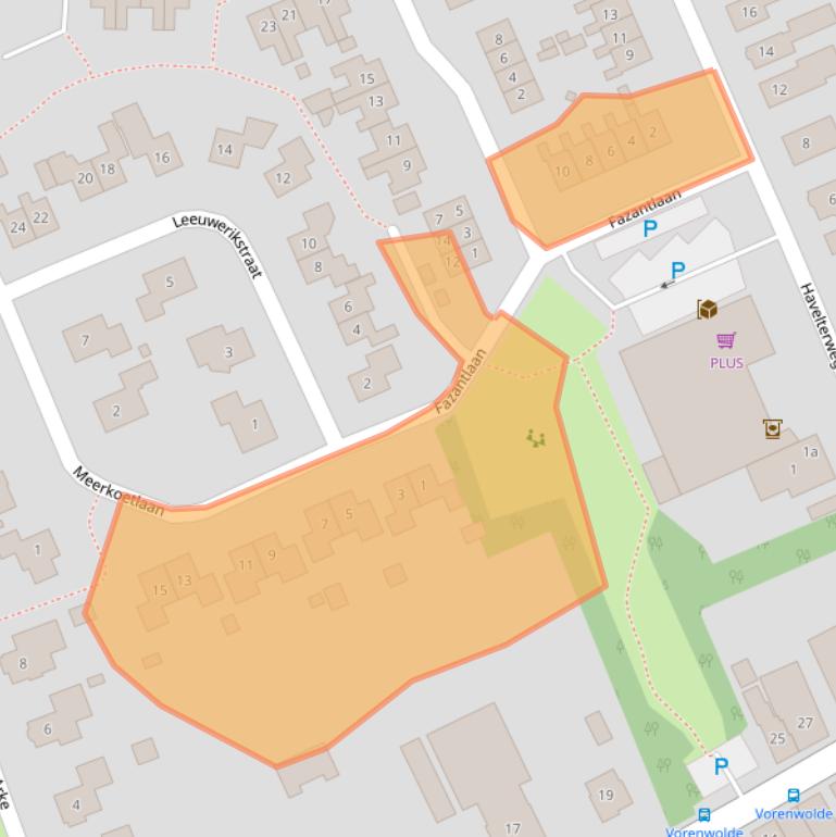 Kaart van postcodegebied 7961AP.