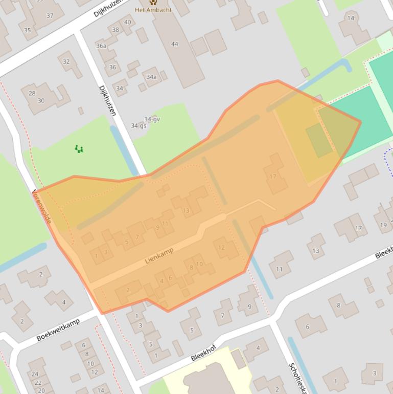 Kaart van postcodegebied 7961AS.