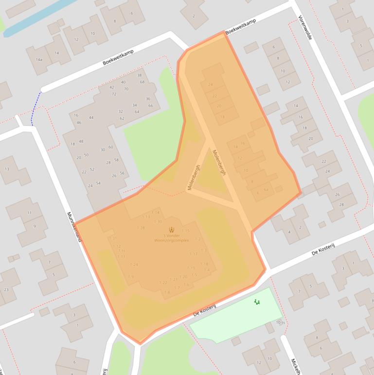 Kaart van postcodegebied 7961AV.