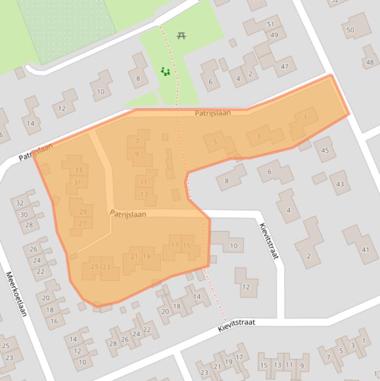 Kaart van postcodegebied 7961BA.