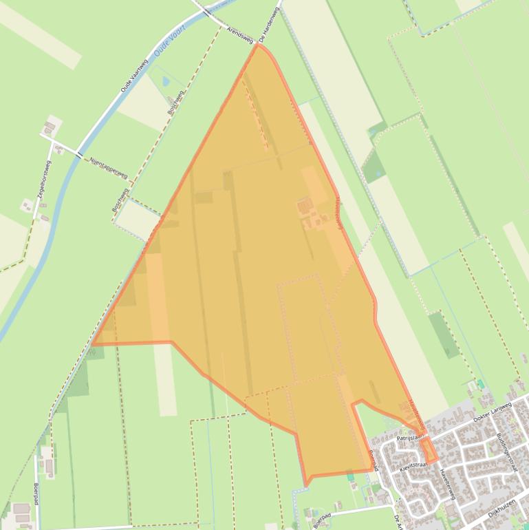 Kaart van postcodegebied 7961BD.