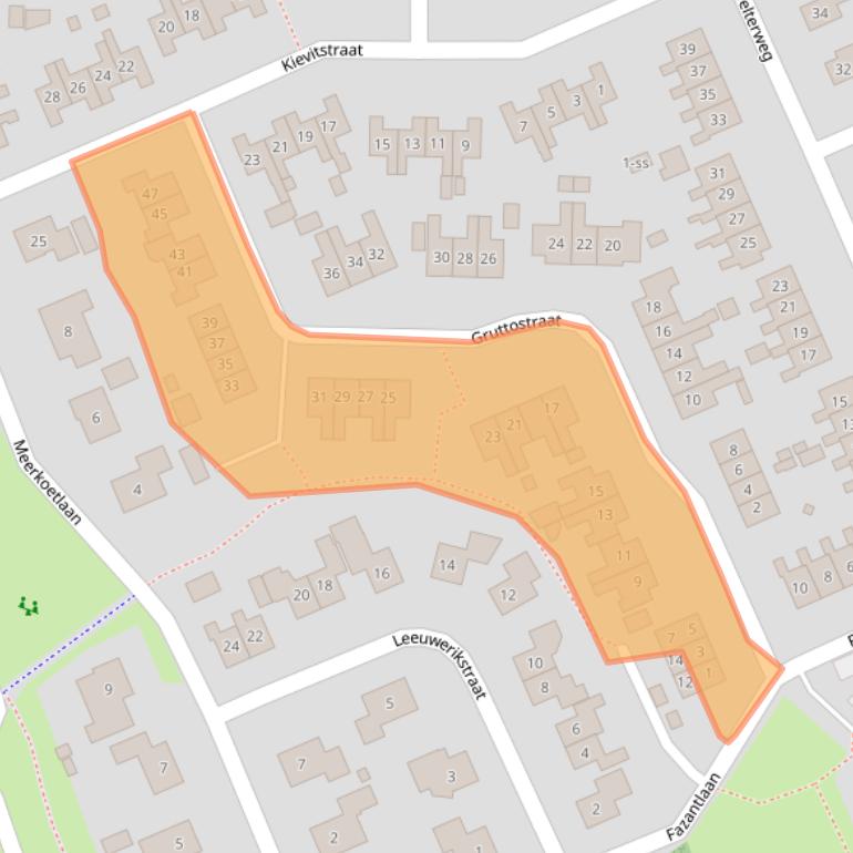 Kaart van postcodegebied 7961BT.