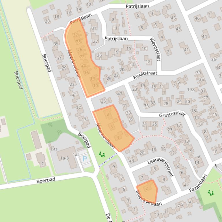 Kaart van postcodegebied 7961BZ.