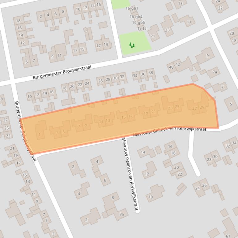 Kaart van postcodegebied 7961CD.