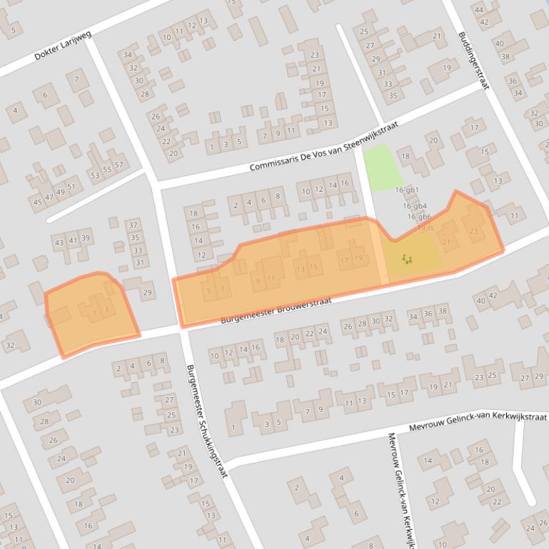 Kaart van postcodegebied 7961CG.