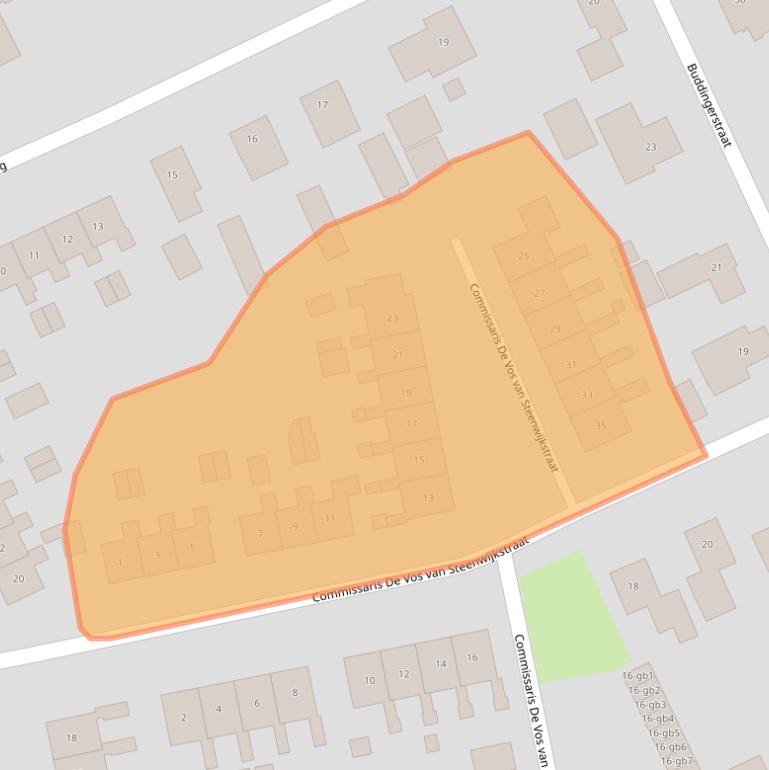 Kaart van postcodegebied 7961CJ.