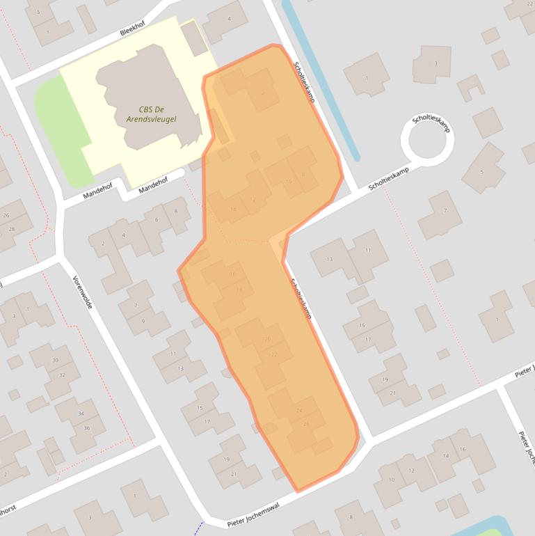 Kaart van postcodegebied 7961DB.