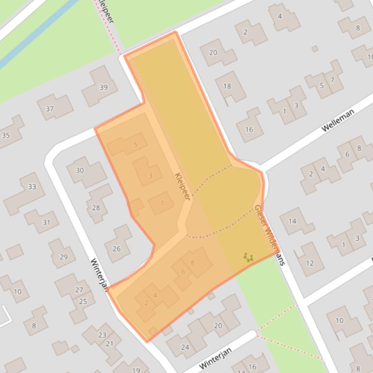 Kaart van postcodegebied 7961GC.