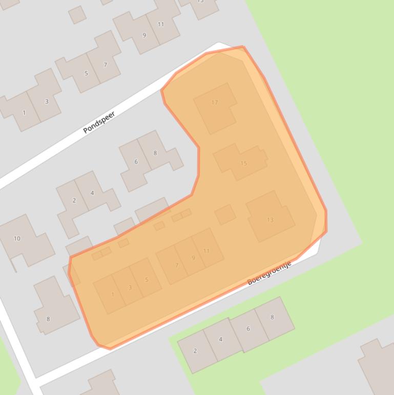 Kaart van postcodegebied 7961GH.