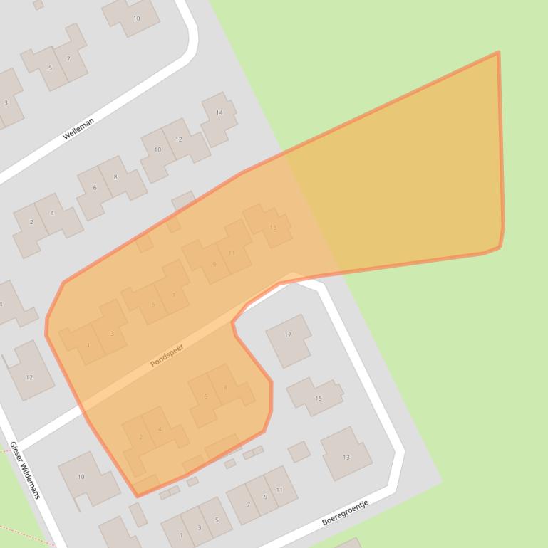 Kaart van postcodegebied 7961GK.