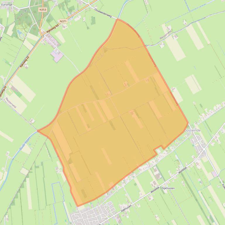 Kaart van postcodegebied 7961KA.