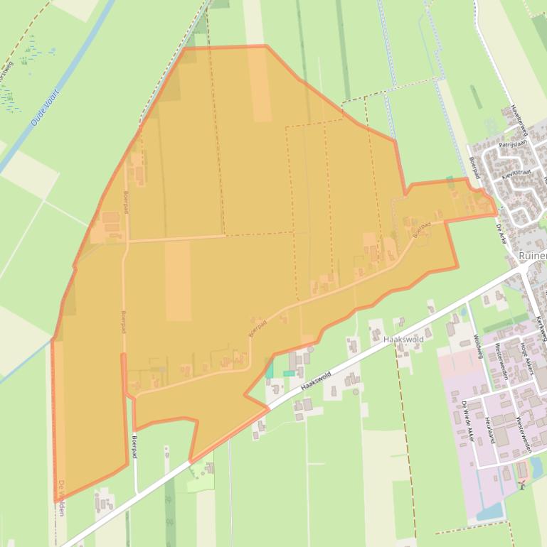 Kaart van postcodegebied 7961LB.