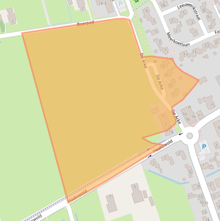 Kaart van postcodegebied 7961LJ.