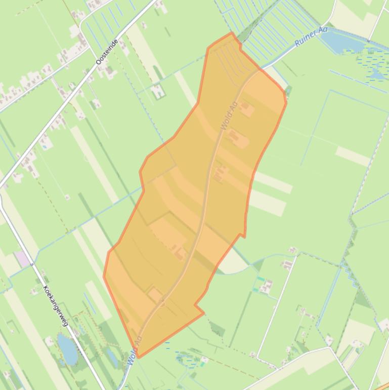 Kaart van postcodegebied 7961LM.