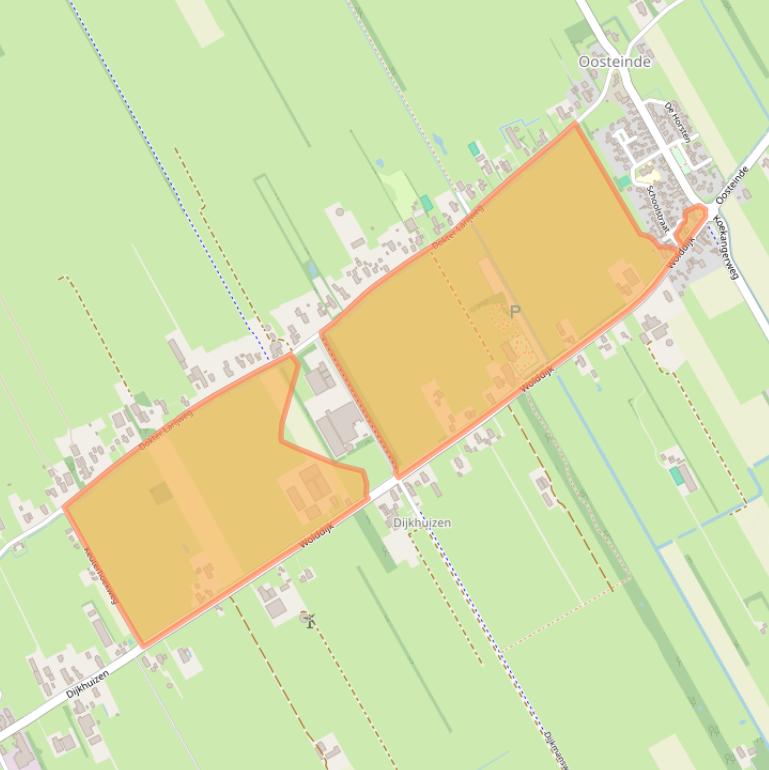 Kaart van postcodegebied 7961NA.