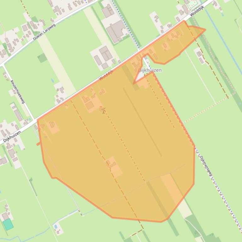 Kaart van postcodegebied 7961NB.