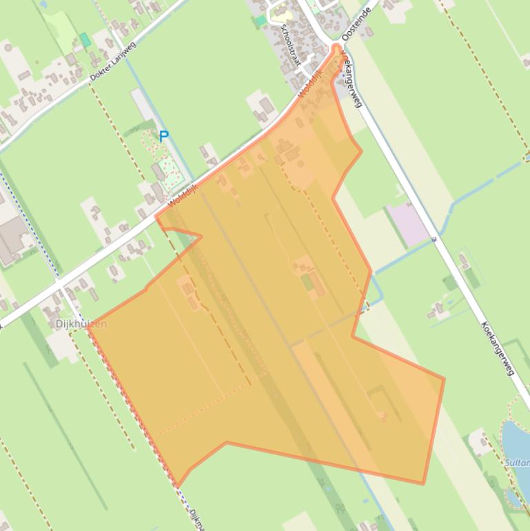 Kaart van postcodegebied 7961NC.