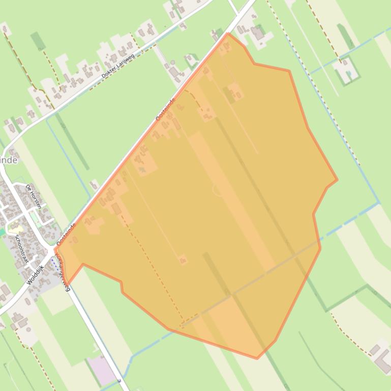 Kaart van postcodegebied 7961NE.