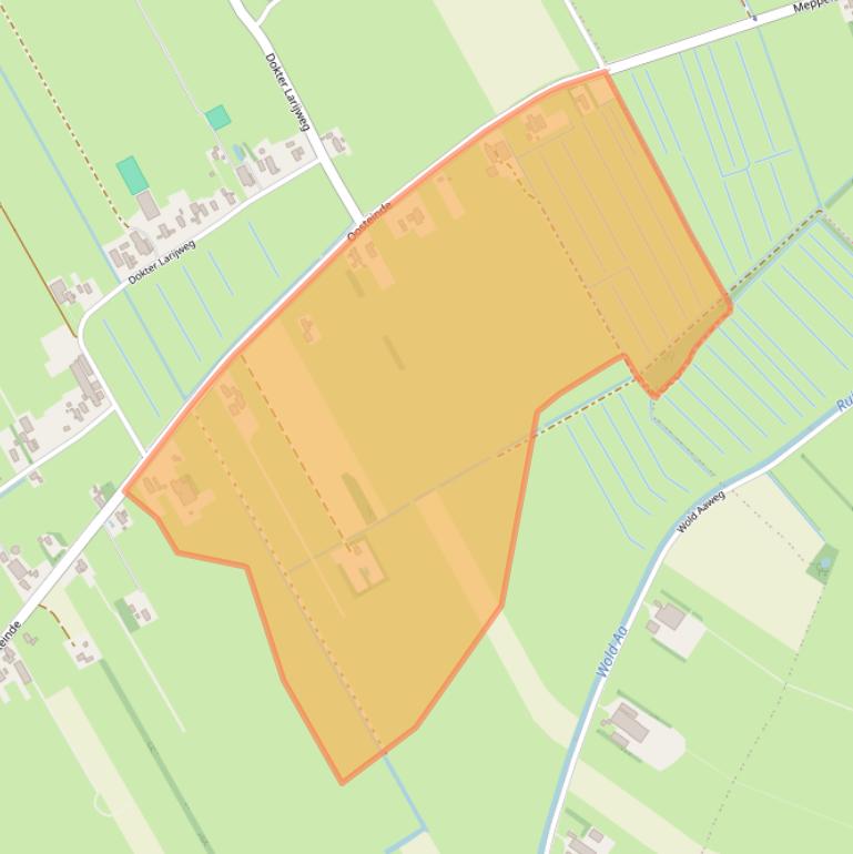 Kaart van postcodegebied 7961NG.