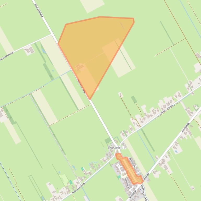 Kaart van postcodegebied 7961NH.