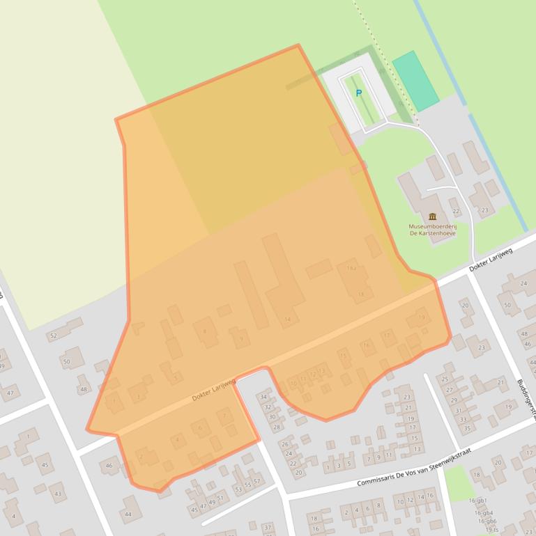 Kaart van postcodegebied 7961NK.