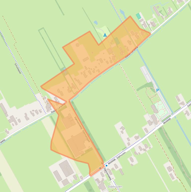 Kaart van postcodegebied 7961NP.